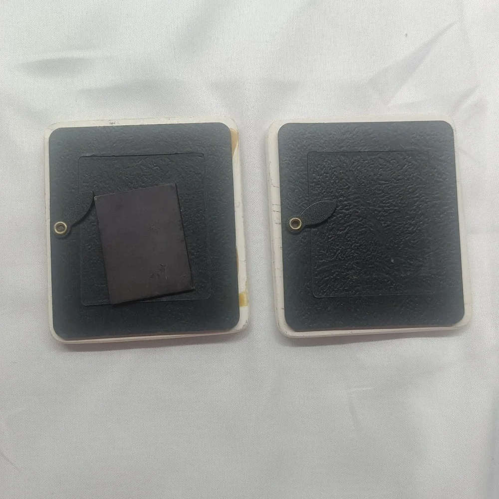 Vintage I Love My‎ Grandma Grandpa Ceramic Mini Magnetic Photo Frames Set of 2